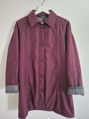 Barbour The Original Tartan Straiton Waterpoof Breathable Maroon Jacket US 10